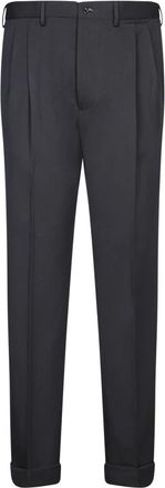 Dell'Oglio Zwarte Broek voor Mannen Aw 24 - Heren - Chinos - Zwart - XL - Broeken