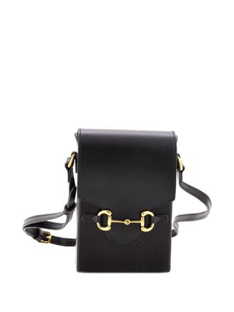 Gucci Horsebit 1955 Leather Mini crossbody bag - Nero