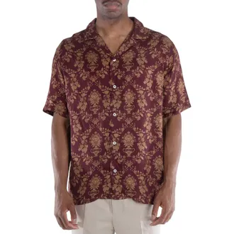 Drôle de Monsieur La Chemise Dama Pattern Shirt, Size Small
