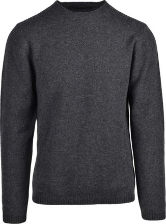 Daniele Fiesoli Pullover Girocollo - Heren - Ronde hals truien - Grijs - XL - Wol - Truien & Vesten
