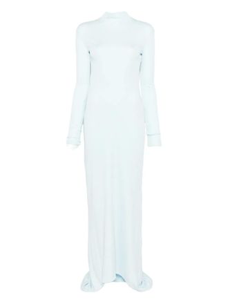 Tom Ford open-back train gown - Blu