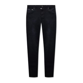 Dolce & Gabbana Slim Fit Jeans, male, Black, 2XL, Slim-fit jeans
