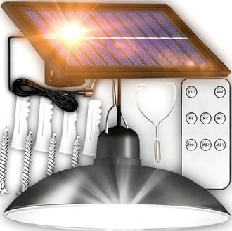 OEM L&aacute;mpara De Techo Colgante Led Solar Para Jard&iacute;n Con Panel Independiente De Entrada/salida