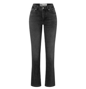 MAC Broeken Straight-Jeans MAC MACMELANIE, Damen, Gr. 34, L&auml;nge 30, grau basic, Denim/Jeans, Obermaterial: 77% Baumwolle, 10% Polyester, 10% Viskose, 3% Elasthan,