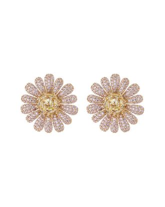 Eyecandy LA Eye Candy La Luxe Collection 18K Plated Daisy Studs