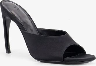 The Attico Womens Sandals Betta Satin Black