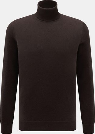 Braun Hamburg Men - Cashmere turtleneck jumper dark brown