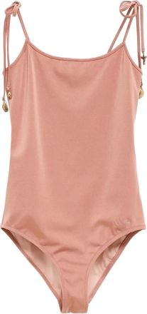 Chlo&eacute; knotted-strap swimsuit - Pink