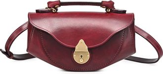 OLD TREND Azalea Genuine Leather Vintage Everyday Crossbody in Maroon at Nordstrom