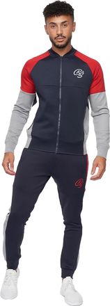 Crosshatch Mens Brayden Tracksuit (Navy) - Size Large