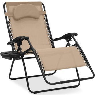 Best Choice Products Oversized Zero Gravity Chair, Folding Outdoor Patio Lounge Recliner w/ Cup Holder