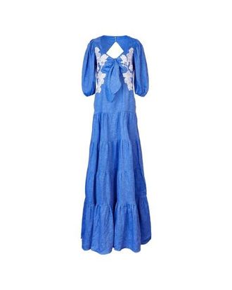 Anne Fontaine Gaelle Linen Dress in Denim Blue at Nordstrom, Size 36 Eu