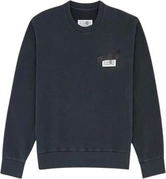 Maison Margiela Hoodies & sweatvesten, Heren, Blauw, L, Sweatshirts
