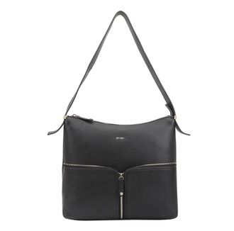 Paul Costelloe Womens Nazas Leather Shoulder Bag - Black - One Size