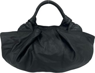 Loewe Black Leather Handbag Tote Bag (Pre-Owned)