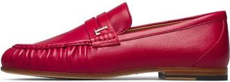 Loriblu Nappa Leren Loafers - Dames - Loafers - Rood - 40 EU - Leer - Schoenen