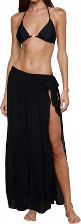 L'agence Klaire Cover-Up Skirt In Black