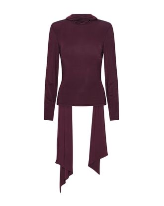 Rotate Winetasting Scarf Detail Viscose Top