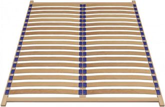 Topeshop Topeshop - Soleo - Somier Flexible - 160x200 - Lamas De Madera - Somier De Lamas
