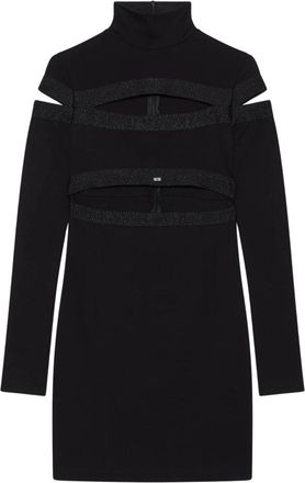 GCDS Mini Jurk met Cut-Out Details - Dames - Korte kleedjes - Zwart - XS - Kleedjes