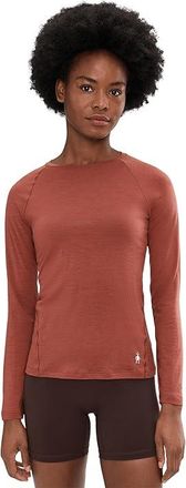 Smartwool Classic All-Season Merino Base Layer Crew Womens Clothing Burnt Sienna : LG, Nylon/Wool