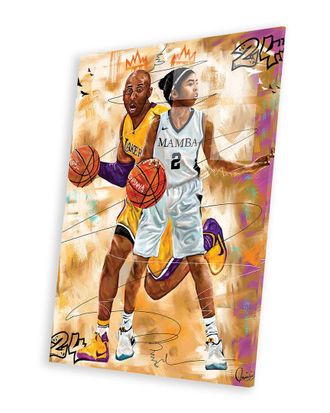 iCanvas Icanvas Kobe X Gigi Print On Acrylic Glass By Crixtover Edwin Wall Art