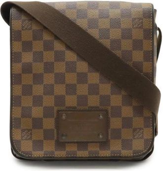 Louis Vuitton Pre-owned Cross Body Bags, female, Brown, Size: ONE SIZE Pre-owned Canvas Cross Body Bag