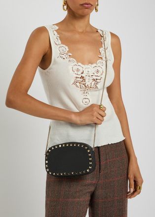 Valentino Garavani Rockstud Leather Cross-body bag - Black - One Size