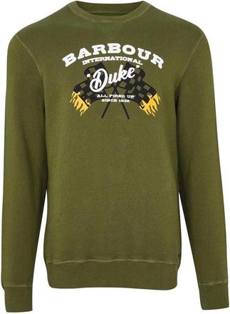 Barbour Vintage Groene Famous Duke Sweatshirt - Heren - Sweatshirts - Groen - L - Katoen - Hoodies & sweatvesten