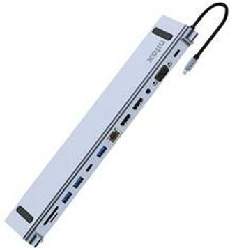 OEM Nilox Nxdsusbc07 Base Para Port&aacute;til Y Replicador De Puertos Acoplamiento Gris