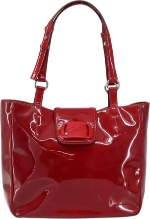 Ferragamo Vintage Tote Bag Patent Leather Patent_Leather Tote Bag Bag (Pre-Owned)
