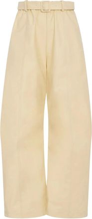 Rosetta Getty Pantaloni affusolati con cintura - Giallo