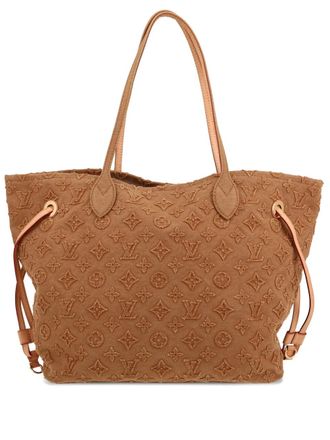Louis Vuitton Borsa tote Neverfull MM con monogramma 2012 - Marrone