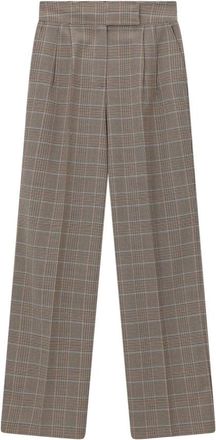 Etro Broeken, Dames, Beige, 2Xl, Wol, Wide Broeken