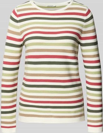 Tom Tailor Regular Fit Strickpullover aus reiner Baumwolle in Pink, Gr&ouml;&szlig;e XXXL