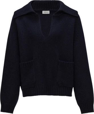 Magda Butrym Truien - Dames - Truien - Blauw - Maat: XS Wol