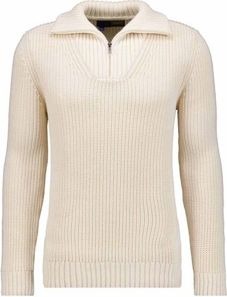 Ragman Rundhalspullover RAGMAN, Herren, Gr. 60, ecru, 008, 100% Baumwolle, ohne Ausschnitt, Pullover Rundhalspullover
