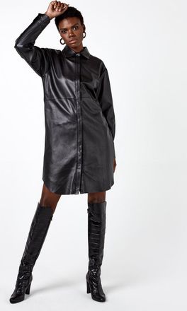 AS by DF Bonsoir Rcycld Lthr Shirtdress