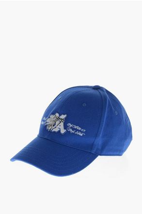 Off-white Solid-Color Baseball Cap with Contrast Embroidery size L