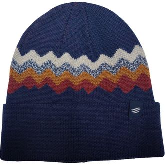 United By Blue The Merino Wool Mountain Scape Knit Beanie in Midnight Navy at Nordstrom