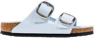 Birkenstock Kunstleren Slippers - Dames - Sandalen - Blauw - 39 EU - Leer - Schoenen