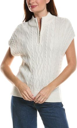 Splendid Half Zip Cable Sweater