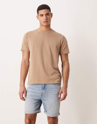 Calvin Klein Jeans Pantaloncini di jeans slim lavaggio azzurro-Blu