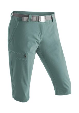 Maier Sports Caprihose MAIER SPORTS Inara slim 3/4, Damen, Gr. 46, Normalgr&ouml;ssen, blau (mittelblau), 90% Polyamid, 10% Elasthan, Hosen Caprihose, Damen Wanderhose,