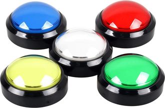 OEM Botones De Arcade Led De 100 Mm, Grandes, Con Forma De C&uacute;pula, De 12 V, Compatibles Con M&aacute;quinas Recreativas, Kit De Bricolaje, Piezas De Videojuegos 