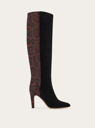 Ferragamo Women Knee high boot Black Size 10.5
