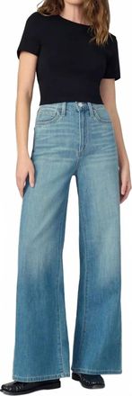 Joe's Mia Petite High Rise Wide Leg Jeans In Hot Shot