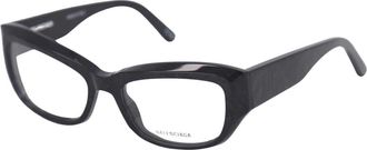 Balenciaga Glasses, unisex, Black, Size: 55 MM Square Cat Eye Optical Glasses