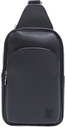 Louis Vuitton Black Leather Shoulder Bag (Pre-Owned)