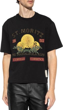 Bally Mens St. Moritz Graphic T-Shirt In Black